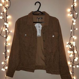 brand new brown corduroy jacket